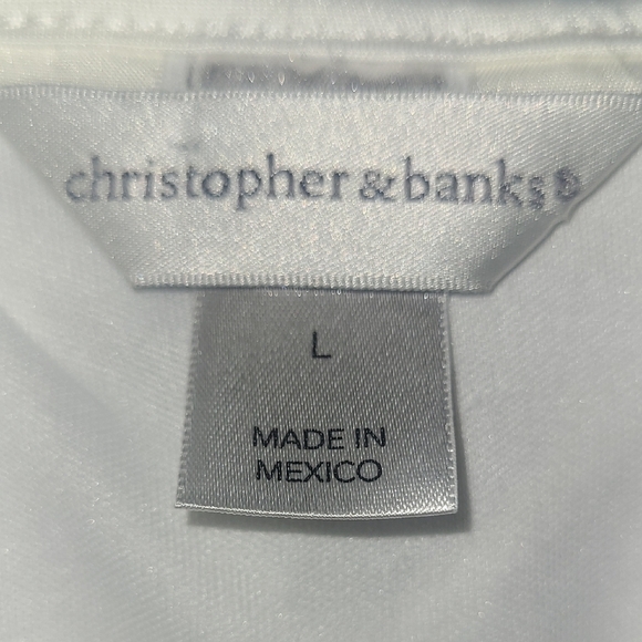 Christopher & Banks Sleeveless Midi Dress Watercolor Purple Pink Floral Ruffle - Picture 4 of 9